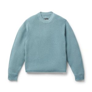 Women's DWR Wool/Cotton Sweater Stone Blue