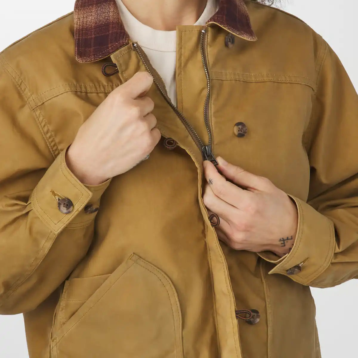 Danner Maywood Waxed Canvas Jacket Tan/Espresso - Image 4