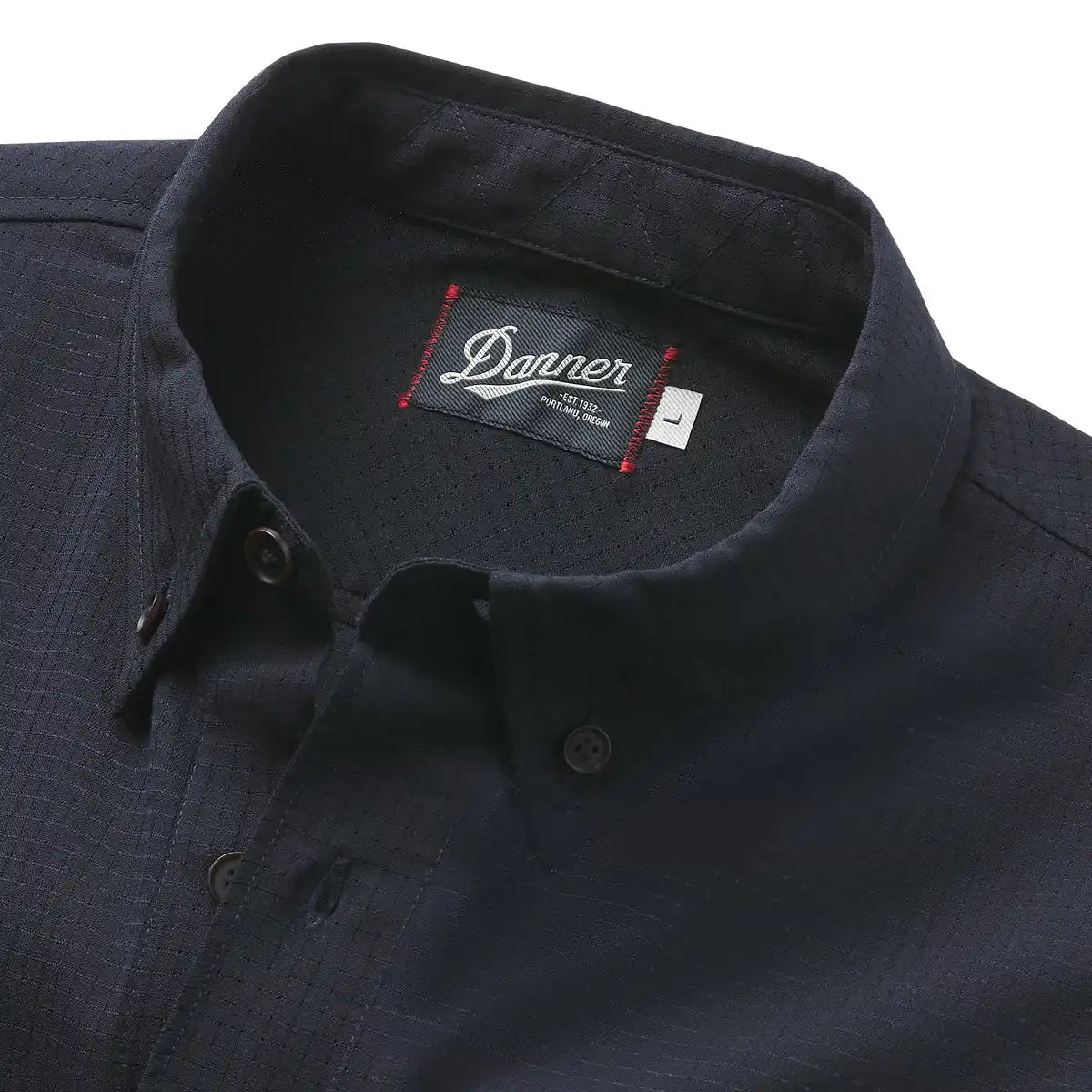 Men's Summer Wool LS Trail Shirt Dark Navy - Image 3